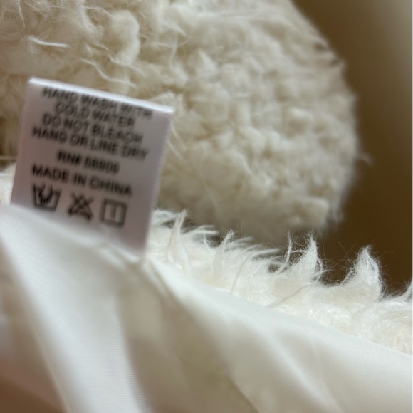 Gianni Bini Cream Teddy Faux Fur Jacket - Picture 5 of 10